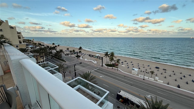 water view featuring a view of the beach