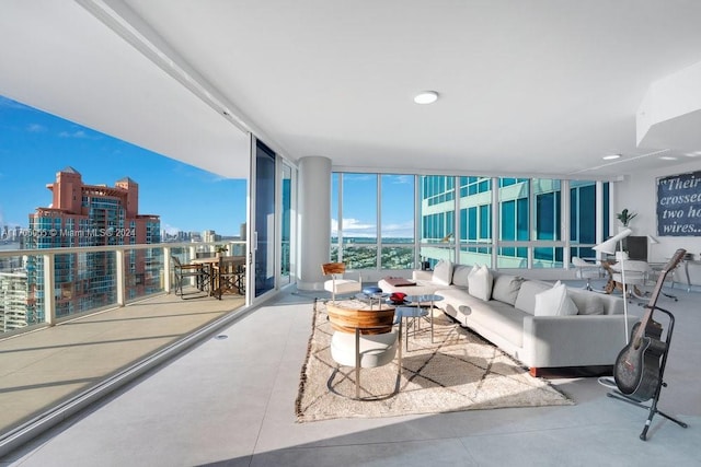 100 S Pointe Dr Unit 3601, Miami Beach, FL 33139 - living room with floor to ceiling windows and a view of city