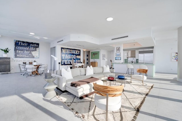 100 S Pointe Dr Unit 3601, Miami Beach, FL 33139 - living area featuring recessed lighting and bar area