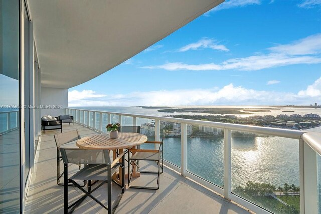 100 S Pointe Dr Unit 3601, Miami Beach, FL 33139 - balcony with a water view