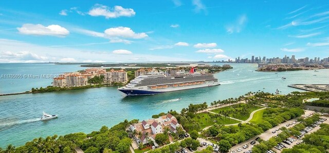 100 S Pointe Dr Unit 3601, Miami Beach, FL 33139 - bird's eye view of city skyline and a large body of water