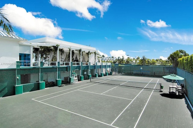 view of sport court