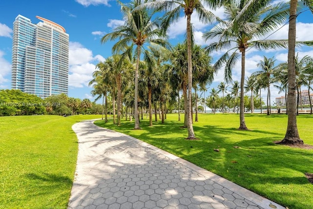 100 S Pointe Dr Unit 3601, Miami Beach, FL 33139 - view of community with a lawn