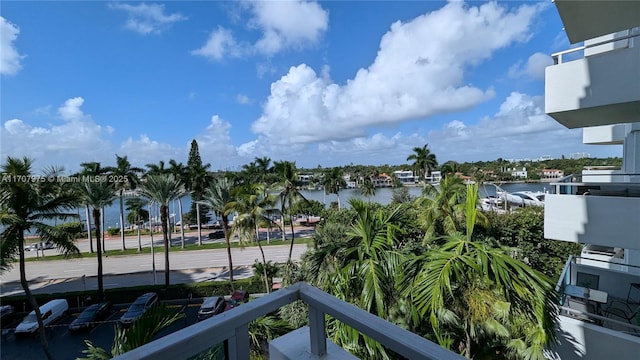 view of water feature