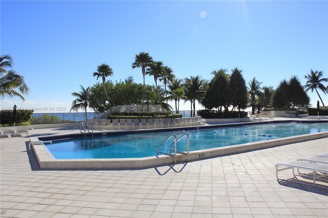 view of pool with a patio