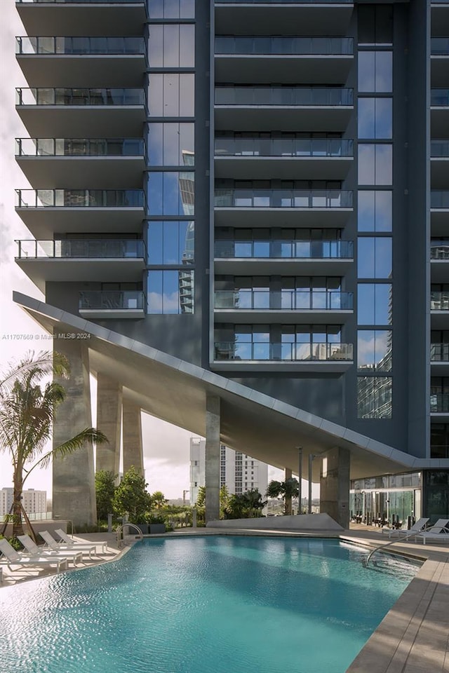 view of pool with a patio area