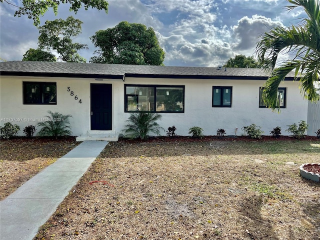 view of ranch-style home