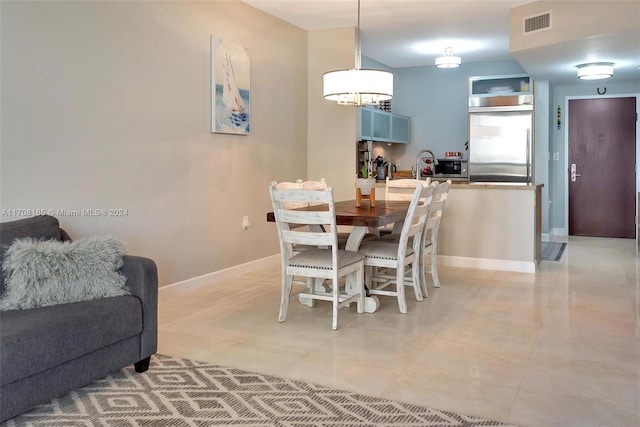 view of dining room