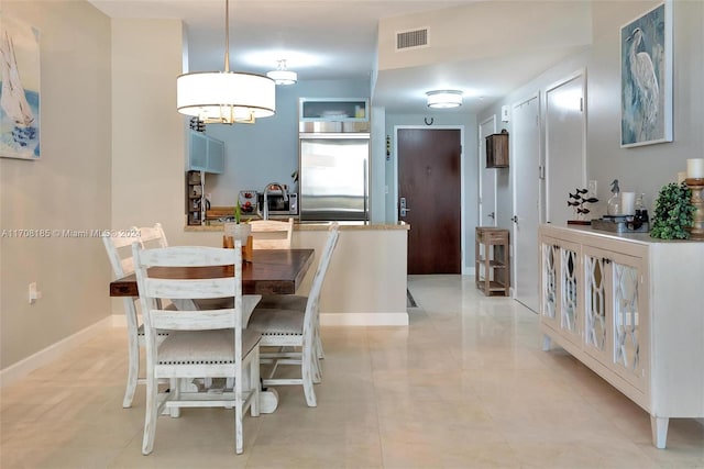 view of dining room