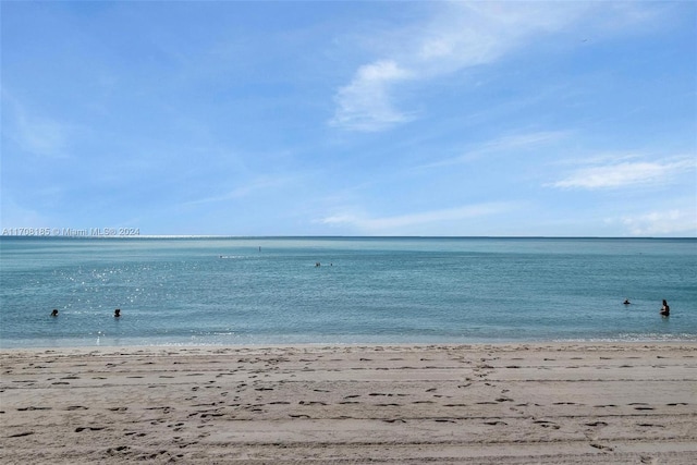 water view with a view of the beach