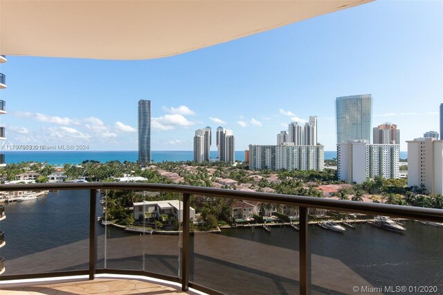 19667 Turnberry Way Unit 15A, Aventura, FL 33180 - balcony with a water view