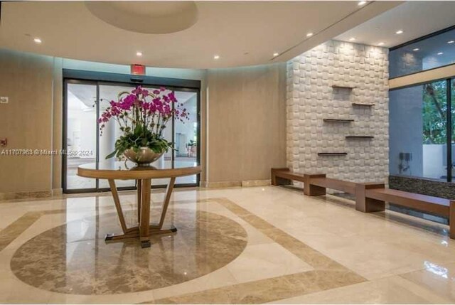 19667 Turnberry Way Unit 15A, Aventura, FL 33180 - building lobby featuring recessed lighting