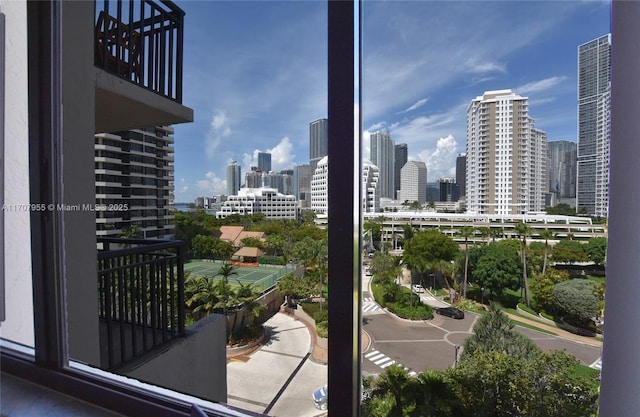 view of balcony