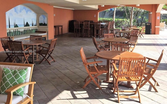 view of dining area