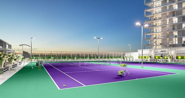 view of tennis court