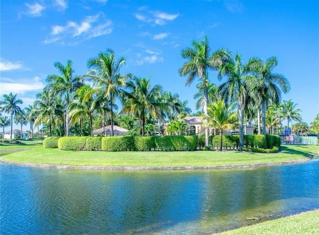 view of water feature