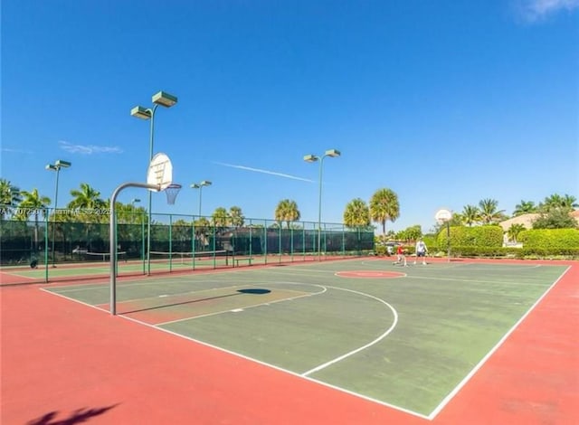 view of basketball court