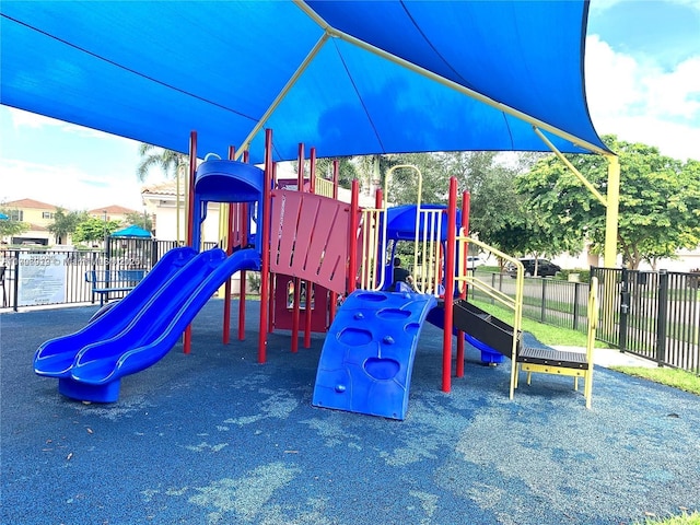 view of jungle gym