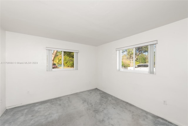 carpeted spare room featuring a healthy amount of sunlight