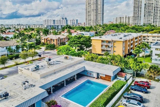 3600 NE 170th St Unit 402, North Miami Beach, FL 33160 - view of urban area featuring a pool area