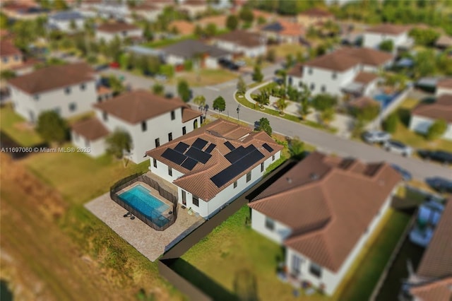bird's eye view featuring a residential view
