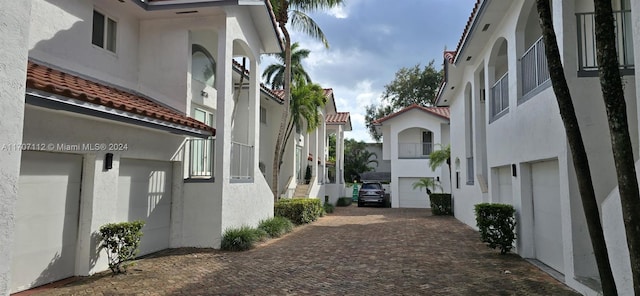 view of home's exterior featuring a garage