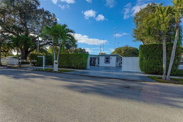 view of front of home