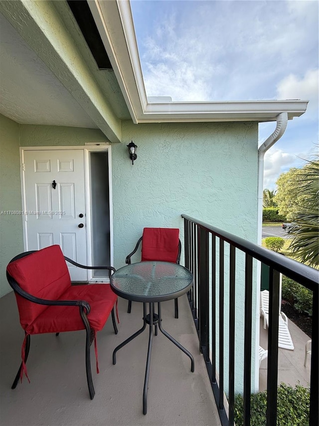 view of balcony