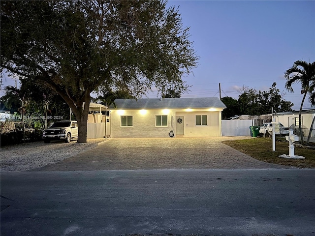 view of front of home