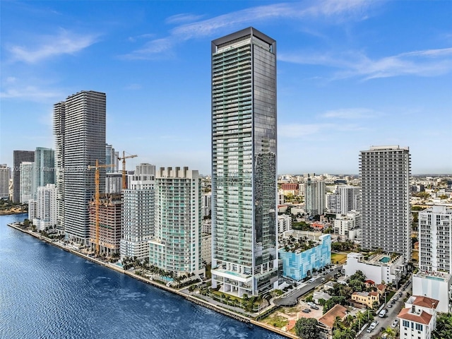 view of city featuring a water view