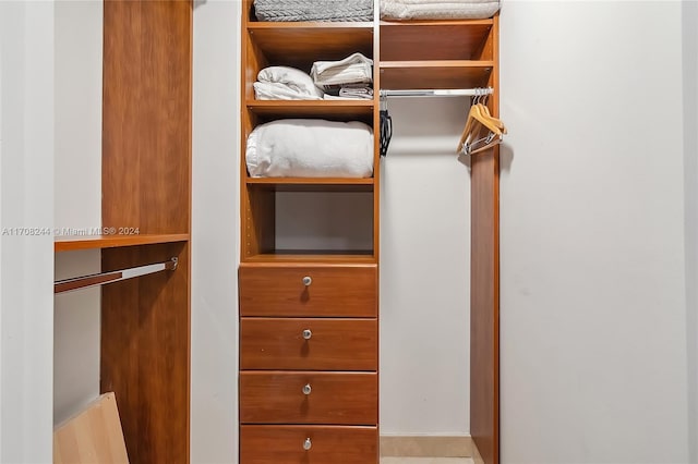 view of closet