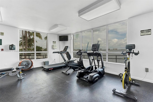 view of exercise room