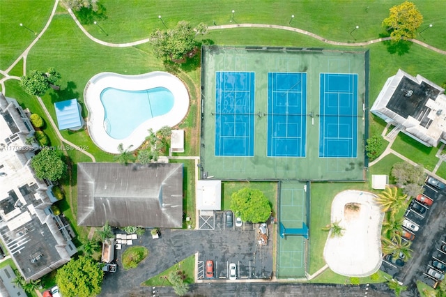 birds eye view of property