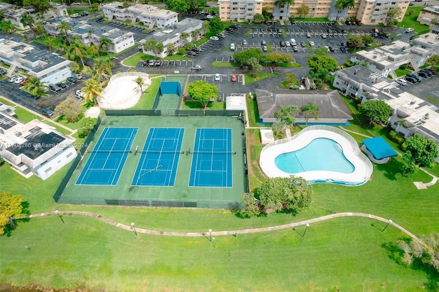 birds eye view of property