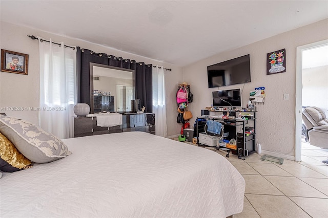 view of tiled bedroom