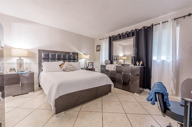 view of tiled bedroom