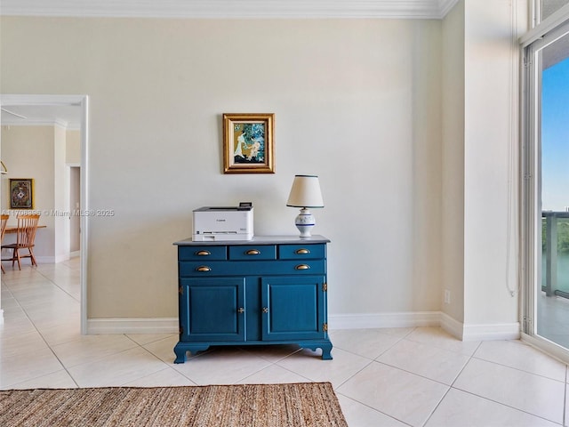 interior details featuring ornamental molding