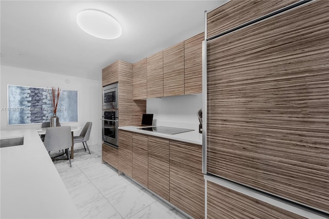 kitchen with stainless steel appliances