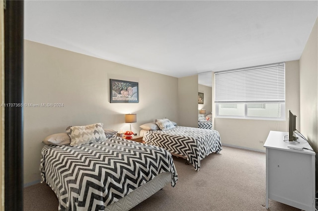 bedroom featuring carpet flooring