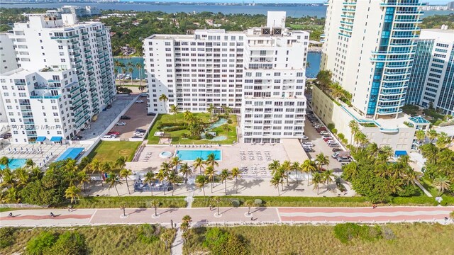5005 Collins Ave Unit 425, Miami Beach, FL 33140 - view of urban area featuring a large body of water and a pool area