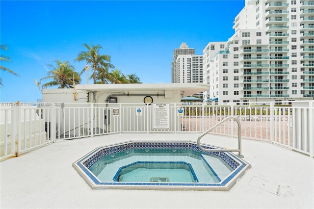 5005 Collins Ave Unit 425, Miami Beach, FL 33140 - view of pool with a community hot tub