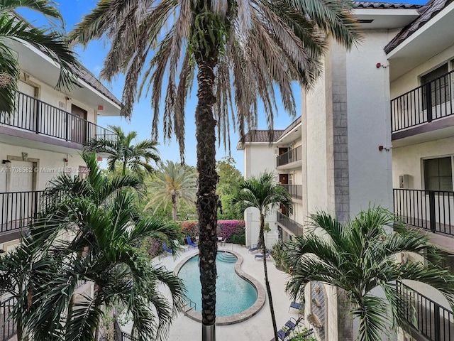 view of pool with a patio