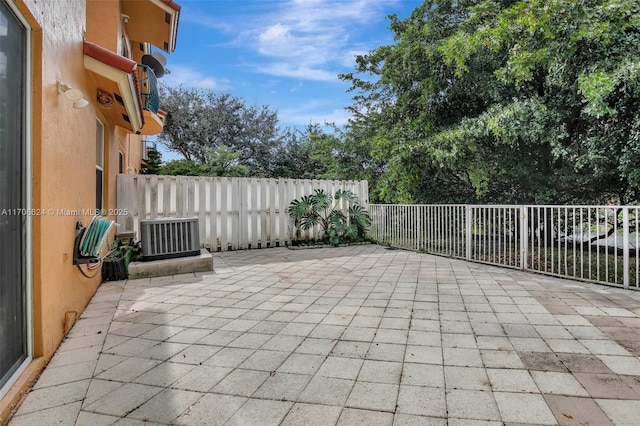 view of patio / terrace featuring cooling unit