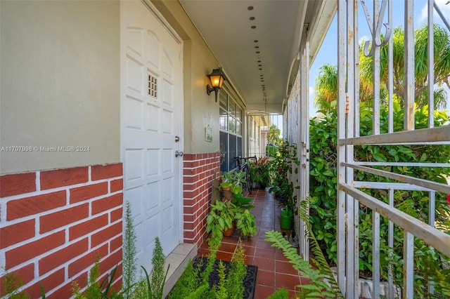 view of balcony