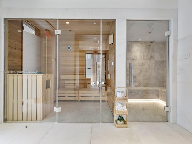 bathroom featuring tile patterned flooring