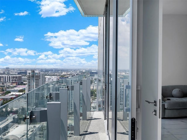 view of balcony