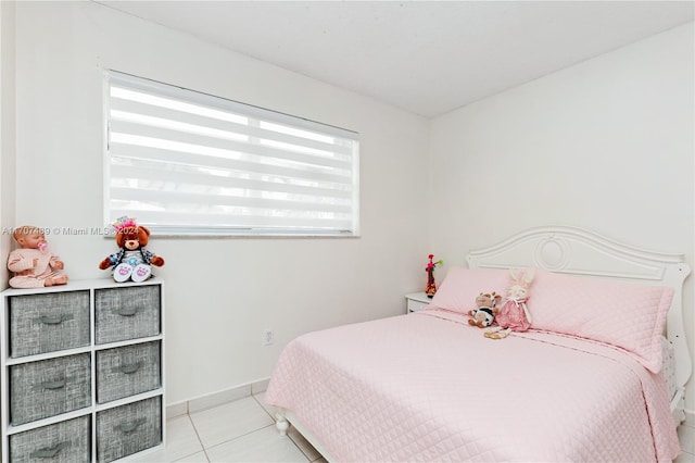 view of tiled bedroom