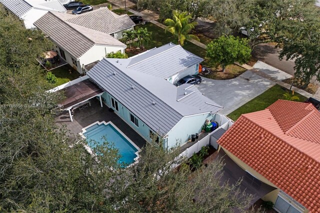 12921 SW 17th Ct, Miramar, FL 33027 - aerial view of property and surrounding area featuring a pool area