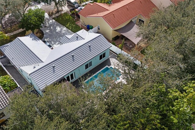 12921 SW 17th Ct, Miramar, FL 33027 - view from above of property featuring a pool area