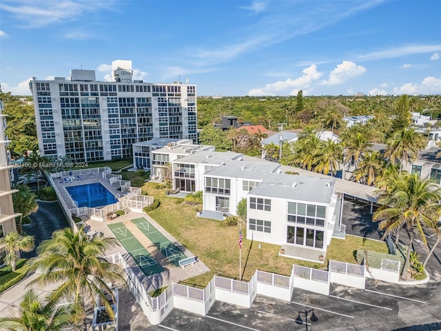 birds eye view of property